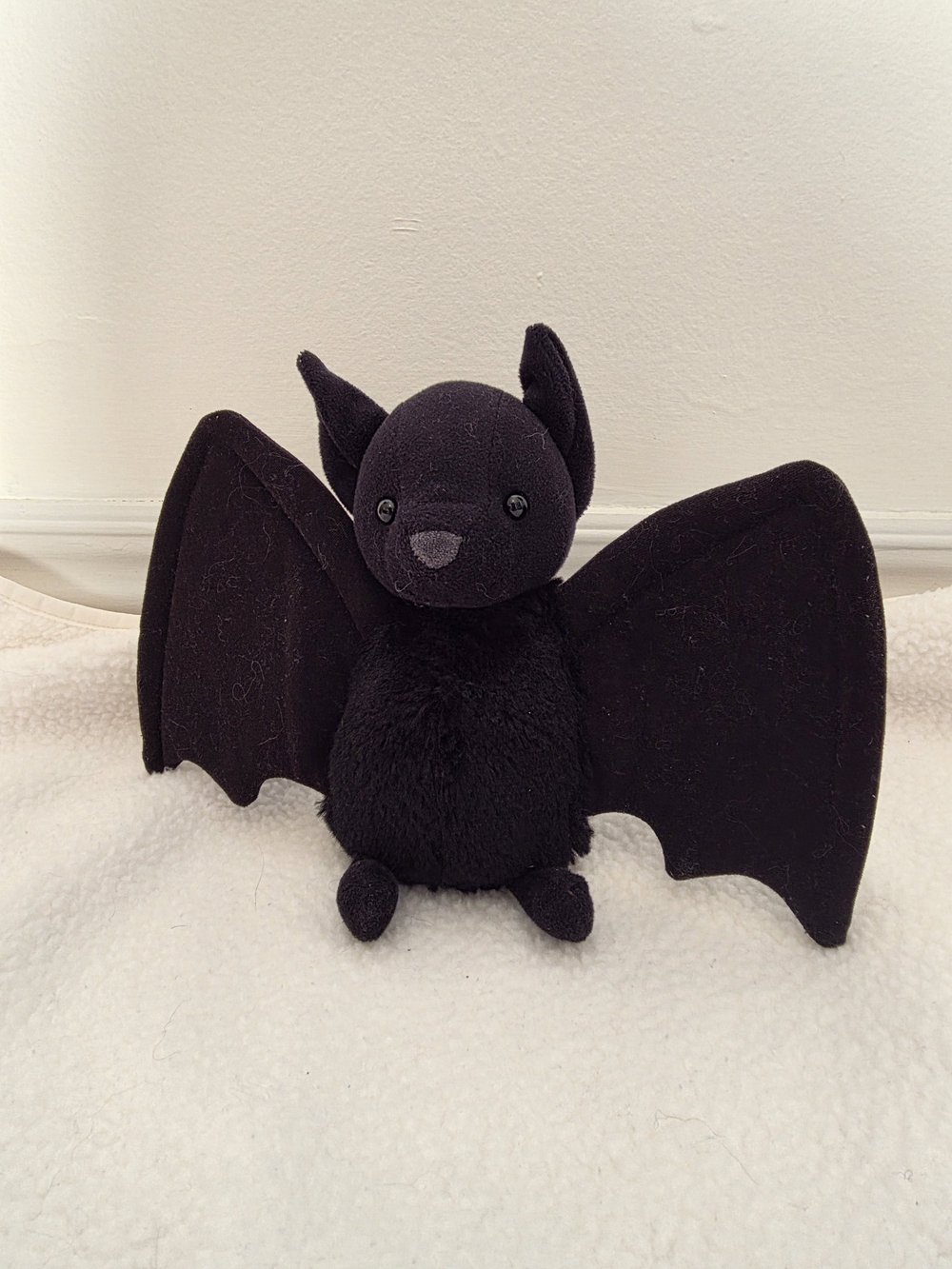Rare Retired Jellycat Bewitching Bat Plush Halloween Black Bat Stuffed Animal